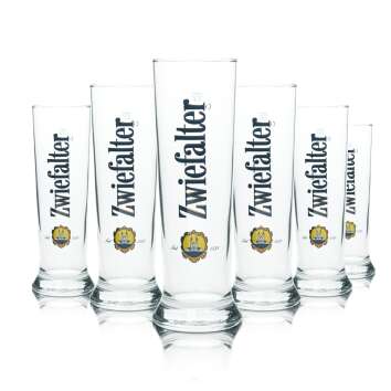 6x Zwiefalter Bier Glas 0,4l Becher Vancouver Sahm Willi...