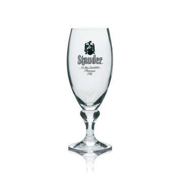 6x Stauder Bier Glas 0,25l Pokal Perla Premium Pils Tulpe Brauerei Gläser Beer