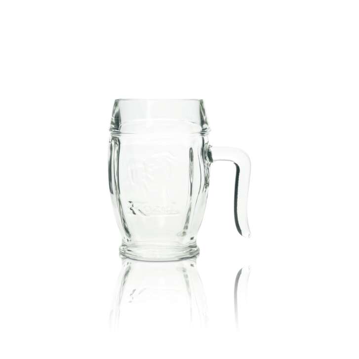 Kozel Bier Glas 0,5l Krug Relief Ritzenhoff Seidel Henkel Gläser Tschechien Beer
