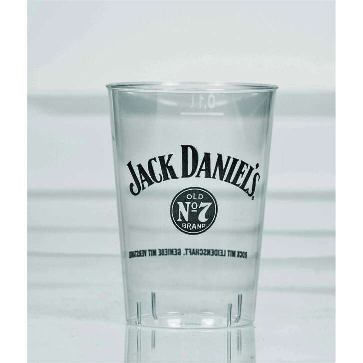 40x Jack Daniels Whiskey Einwegbecher 0,1l Plastik Becher