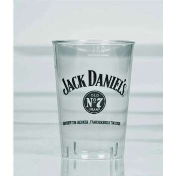 40x Jack Daniels Whiskey Einwegbecher 0,1l Plastik Becher