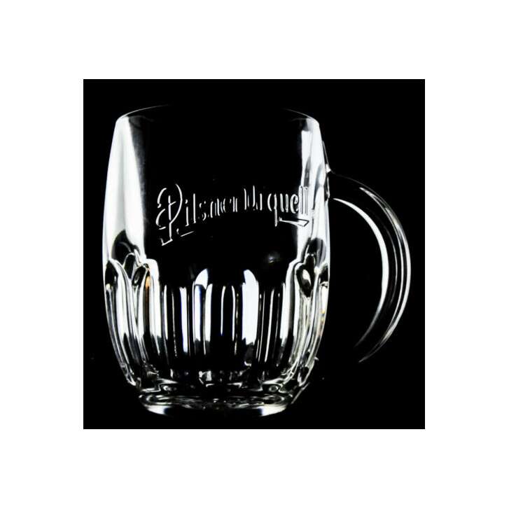 Pilsner Urquell Bier Glas 0,5l Krug Relief Sahm Seidel Henkel Gläser Pils Export