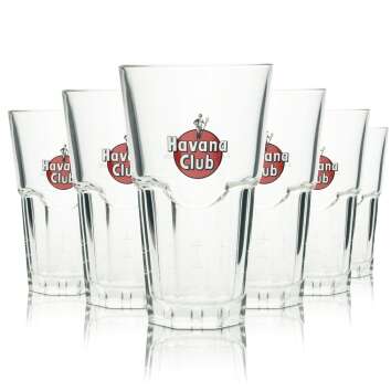 6x Havana Club Rum Glas 0,35l Longdrink Gläser...