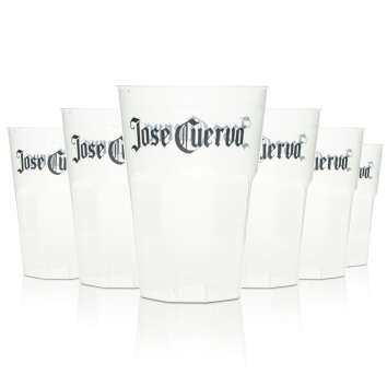 30x Jose Cuervo Tequila Becher 0,25l Mehrweg Glas aus Kunststoff Festival Gläser