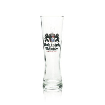 6x K&ouml;nig Ludwig Bier Glas 0,5l Wei&szlig;bier...