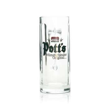 6x Potts Bier Glas 0,3l Krug Münsterländer...
