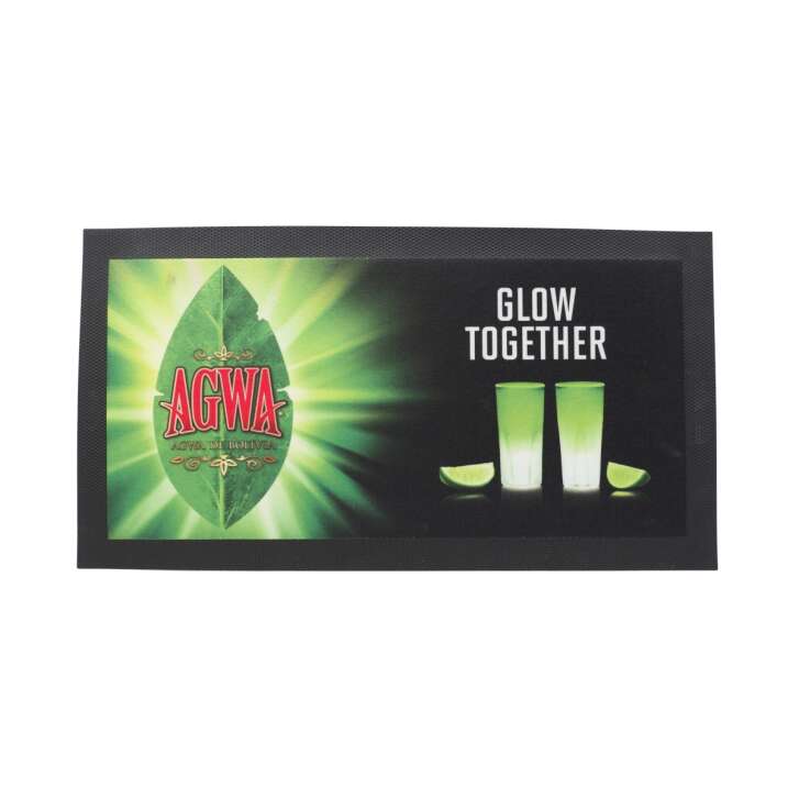 Agwa de Bolivia Barmatte 43x23cm Glow Together Gläser Runner Abtropfmatte Gummi