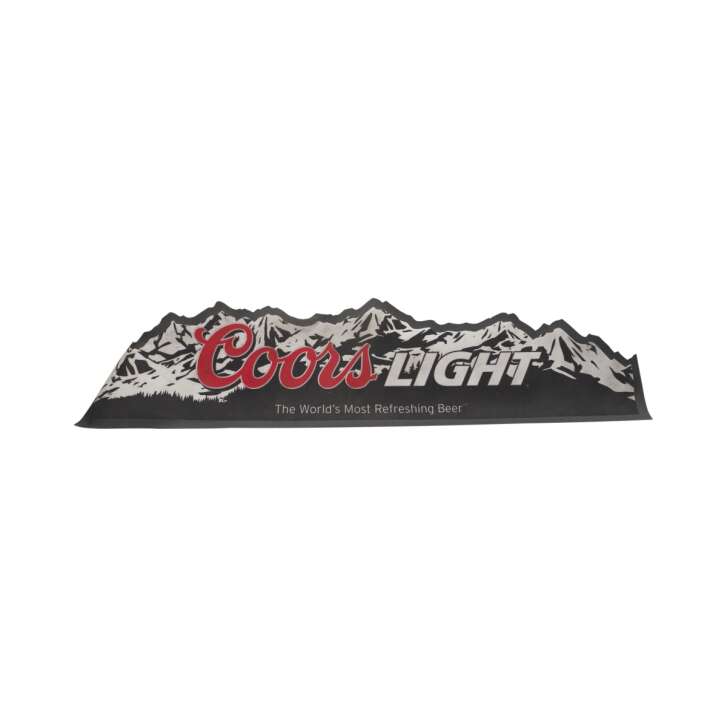 Coors Light Bier Barmatte 88x21cm Alpenform Gläser Abtropfmatte Runner Bar Gummi
