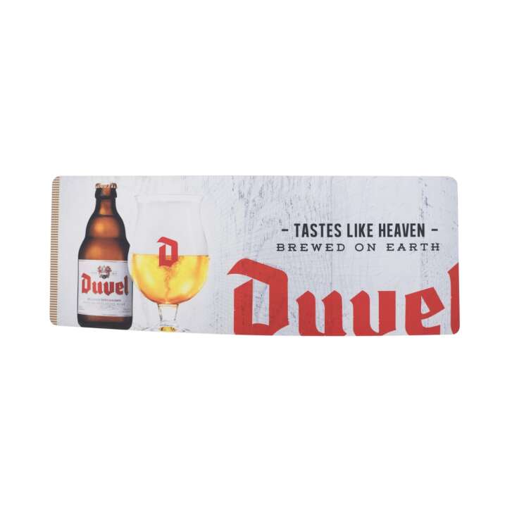 Duvel Bier Barmatte 59x22cm "Tastes Like Heaven" Gläser Abtropfmatte Runner Beer