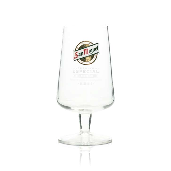 San Miguel Bier Glas 0,3l Pokal Especial 1890 Crisal Tulpe Gläser Copas Beer