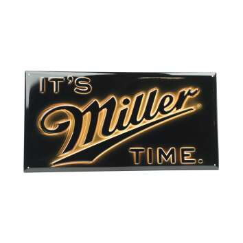 Miller Bier Blechschild 44x23cm "Its Miller...