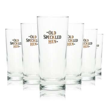 6x Old Speckled Hen Senator Bier Glas 0,3l Becher 1/2...