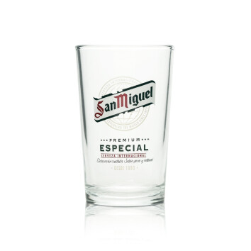 6x San Miguel Bier Glas 0,2l Becher Especial Beer...