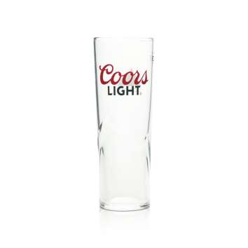 6x Coors Light Bier Glas 0,3l 1/2 Pint Becher Beer...