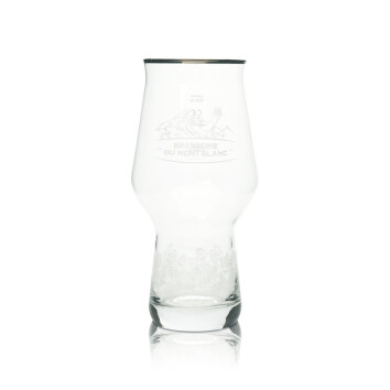 6x Brasserie Du Mont Blanc Bier Glas 0,5l Becher Craft...