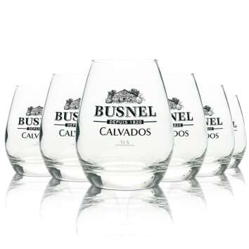 6x Busnel Calvados Glas 0,2l Tumbler Nosing Gläser...
