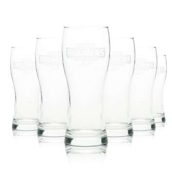 6x Bulmers Bier Glas 0,25l Becher Light Rastal Pokal...