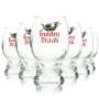 6x Gulden Draak Bier Glas 0,5l Pokal Gläser Belgium Beer Glasses Verre Becher