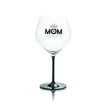 6x MOM Gin Glas 0,75l Ballon Gläser Ritzenhoff schwarzer Stiel Pink London Bar