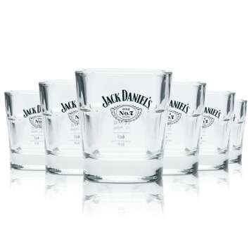 6x Jack Daniels Whiskey Glas 0,2l Tumbler Gläser Old...