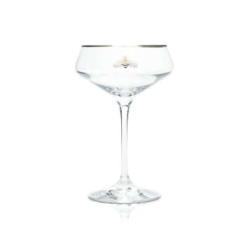 6x Patron Tequila Glas 0,33l Margarita Goldrand Cocktail Schalen Gläser Champus