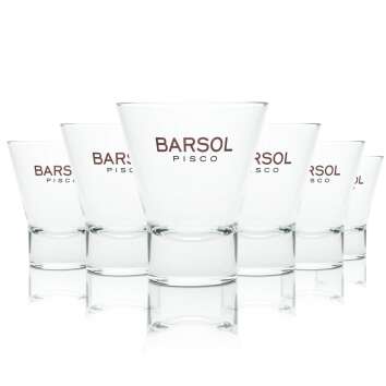 6x Barsol Pico Sour Glas 0,25l Tumbler Cocktail...