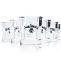 6x Jack Daniels Glas 0,2l Eckige Whiskey Tumbler Gläser Longdrink No. 7 Gastro