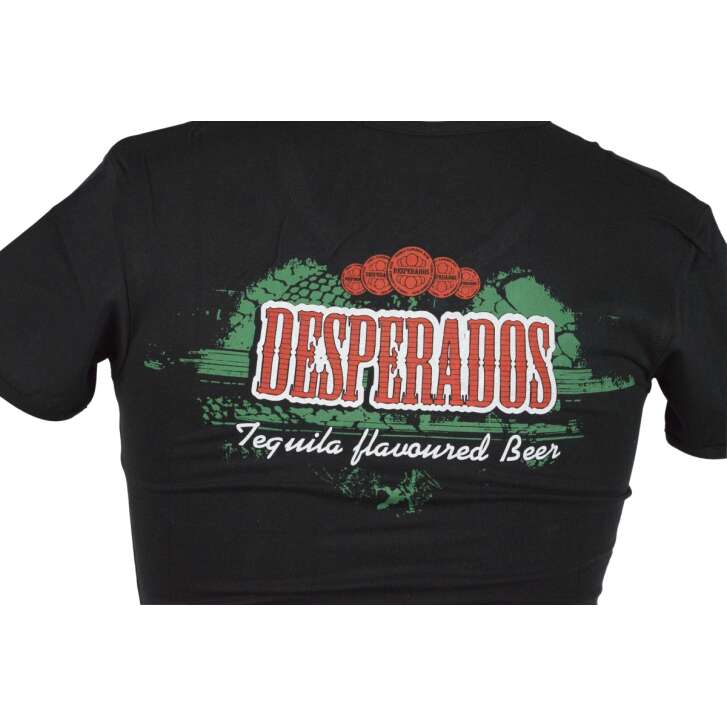 1 Desperados Bier T-Shirt Girls Größe"M" Baumwolle Schwarz neu