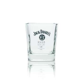 6x Jack Daniels Whiskey Glas Tumbler No. 7 Gläser 2cl + 4cl Eichstrich On Ice