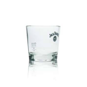 6x Jack Daniels Whiskey Glas Tumbler No. 7 Gläser 2cl + 4cl Eichstrich On Ice