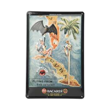 Bacardi Rum Blechschild 30x20cm &quot;Flying From The...