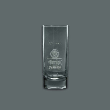 6x Jägermeister Likör Glas Longdrink 0,1l