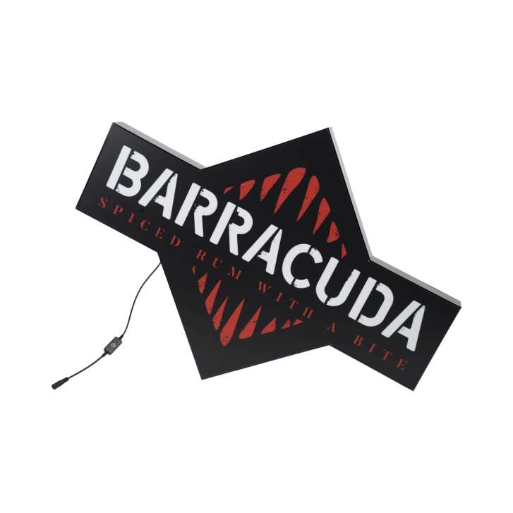Baracuda Rum Leuchtreklame DEFEKT 80x60 LED Schild Reklame Tafel Wand Deko