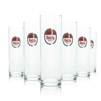 6x Fr&uuml;h K&ouml;lsch Bier Glas 0,2l Stange Sahm...