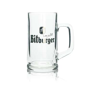 6x Bitburger Bier Glas 0,5l Krug Bit Seidel Rastal...