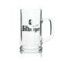 6x Bitburger Glas 0,5l Krug Seidel Humpen Bier Pils Henkel Gläser Gastro Kneipe