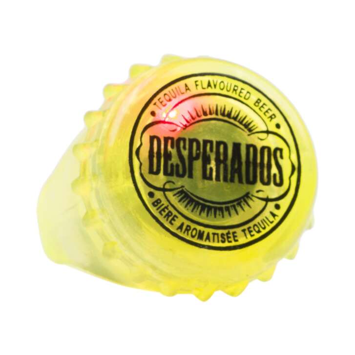 Desperados Bier Ring LED Blinklicht Party JGA Schmuck Finger Deko Leuchtet