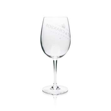 6x Moet Chandon Champagner Glas Weinglas weiße Schrift