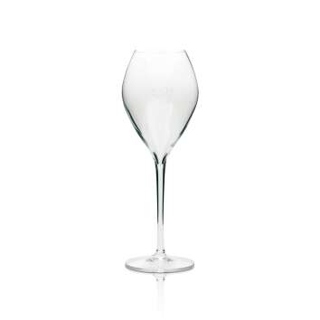 6x Ruinart Champagner Glas Flöte mit Schrift auf Sockel