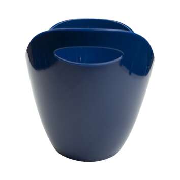 Brugal Rum Kühler Eisbox Flaschen Eiswürfel Behälter blau Single Kübel Ice Cooler