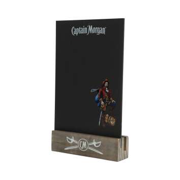 Captain Morgan Rum Tafel Tischaufsteller Holz Menu Karten Kreide Angebot Bar