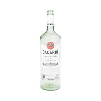 Bacardi Rum Flasche 3l LEER gebraucht  Superior White Rum Deko Basteln Lampe Bar