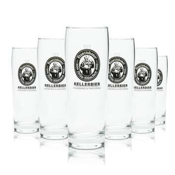 6x Franziskaner Bier Glas 0,5l Kellerbier Willi Becher...