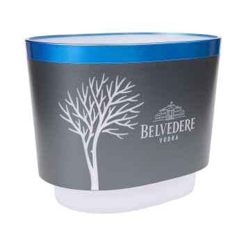 Belvedere Vodka Kühler Single Flaschen Eiswürfel Behälter Box Cooler Ice Deko