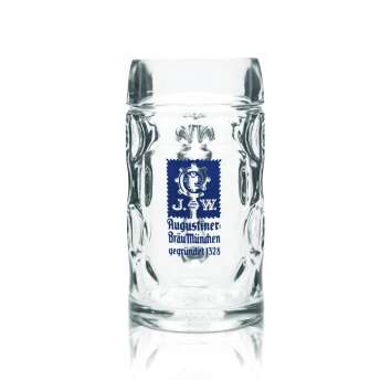 Augustiner Bier Glas 0,5l Krug Isar Seidel München...