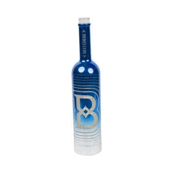 Belvedere Vodka Flasche 1,75L LEER LED Blau "B"...