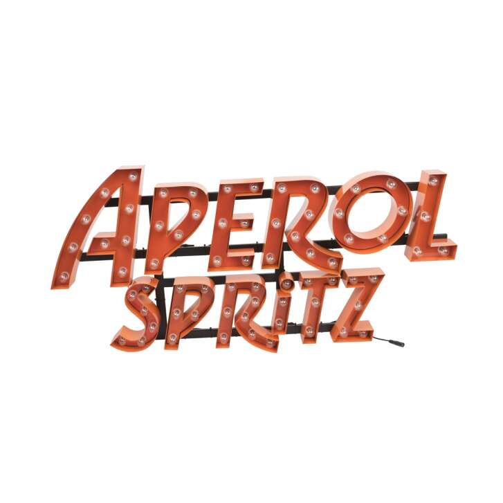 Aperol Spritz Leuchtreklame LED Wand Schild 95x50 Orange Werbung Sign selten!