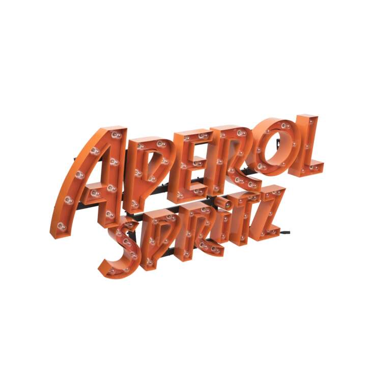 Aperol Spritz Leuchtreklame LED Wand Schild 95x50 Orange Werbung Sign selten!