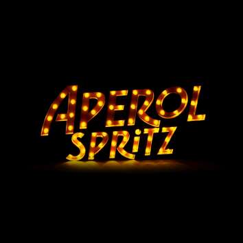 Aperol Spritz Leuchtreklame LED Wand Schild 95x50 Orange...