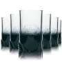 6x Kraken Rum Glas 0,3l Relief Druck schwarz Longdrink Gläser Tentakel Tinto